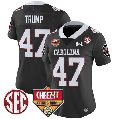 Women's South Carolina Gamecocks 1980 Throwback Cheez-It Citrus Bowl Patch Vapor Limited Jersey - All Stitched