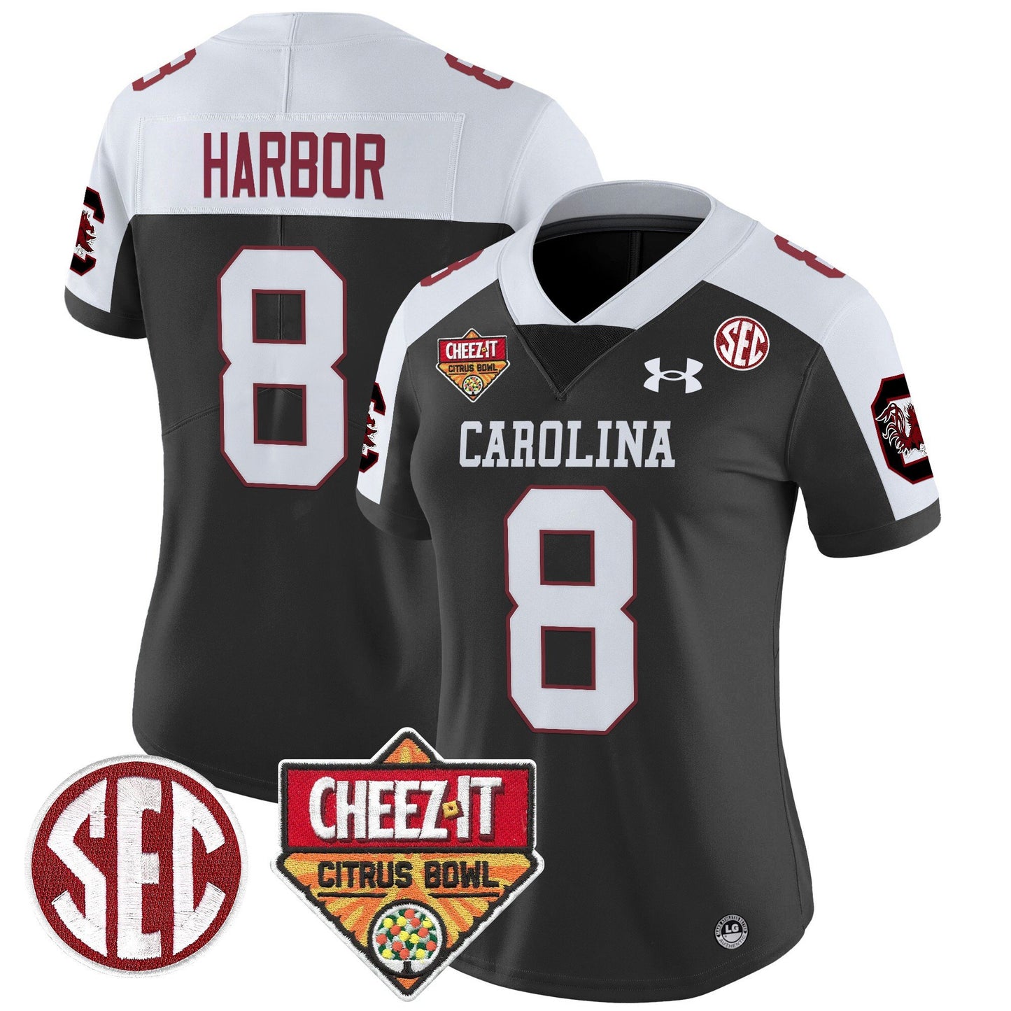 Women's South Carolina Gamecocks 1980 Throwback Cheez-It Citrus Bowl Patch Vapor Limited Jersey - All Stitched