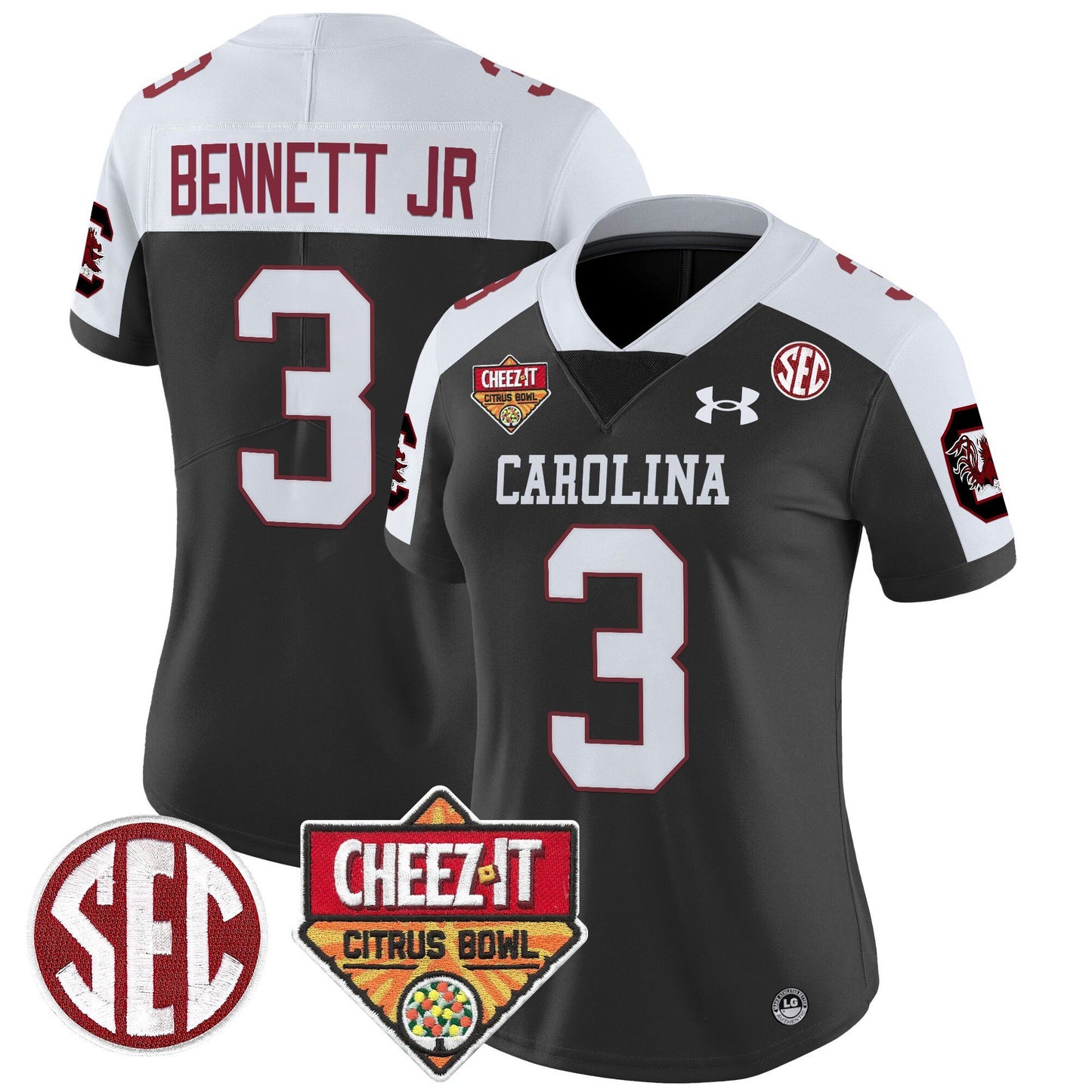 Women's South Carolina Gamecocks 1980 Throwback Cheez-It Citrus Bowl Patch Vapor Limited Jersey - All Stitched