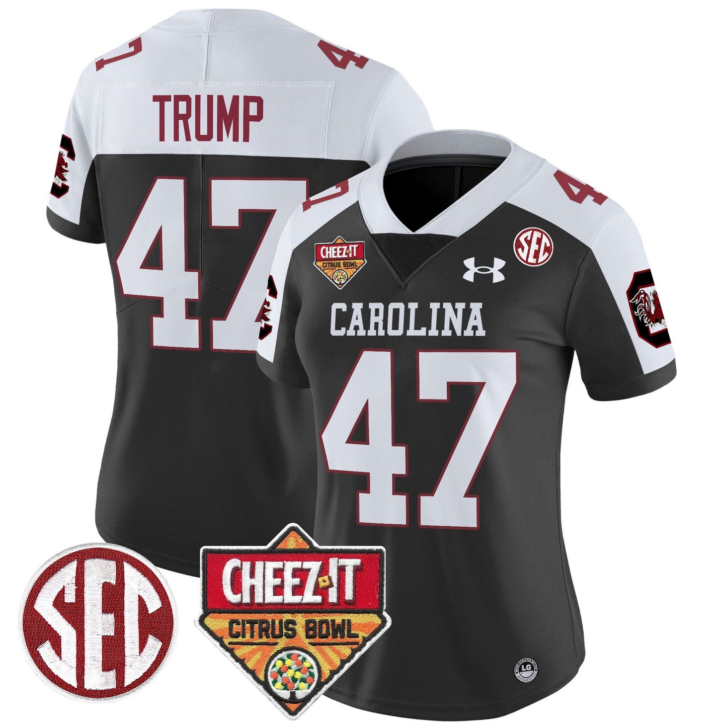 Women's South Carolina Gamecocks 1980 Throwback Cheez-It Citrus Bowl Patch Vapor Limited Jersey - All Stitched