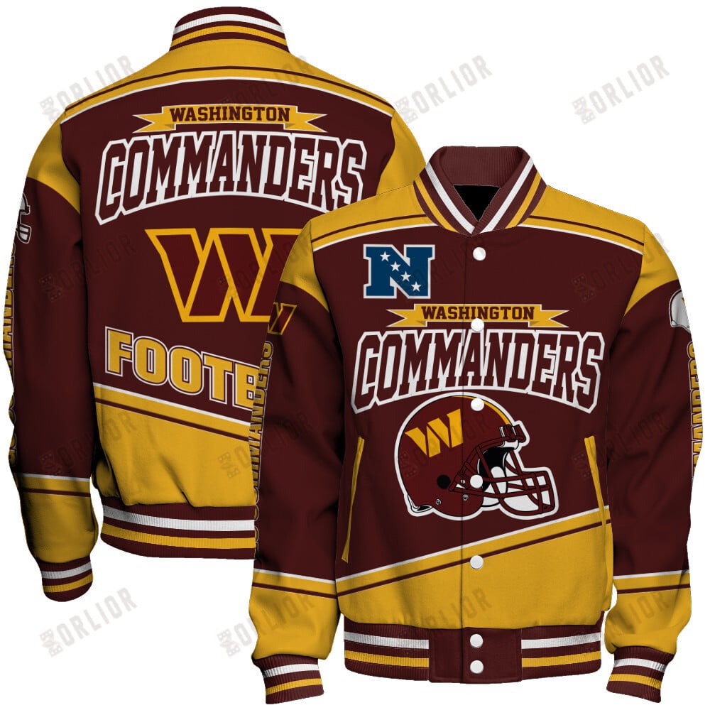 Washington Commanders Football Team 2024- 25 We Are Number 1 Unisex Varsity Jacket