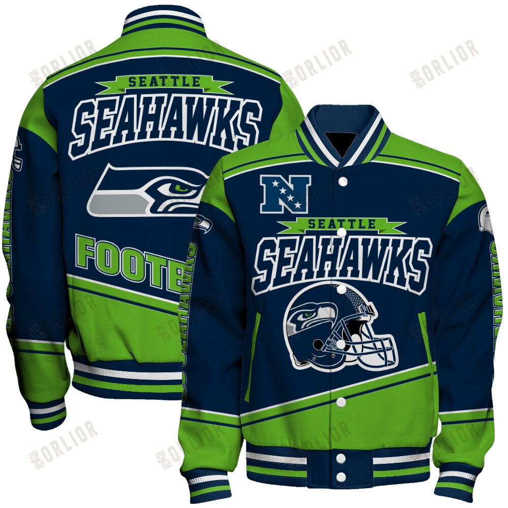 Seattle Seahawks Football Team 2024- 25 We Are Number 1 Unisex Varsity Jacket