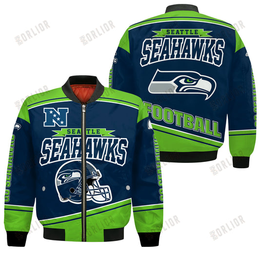 Seattle Seahawks Football Team 2024- 25 We Are Number 1 Bomber Jacket