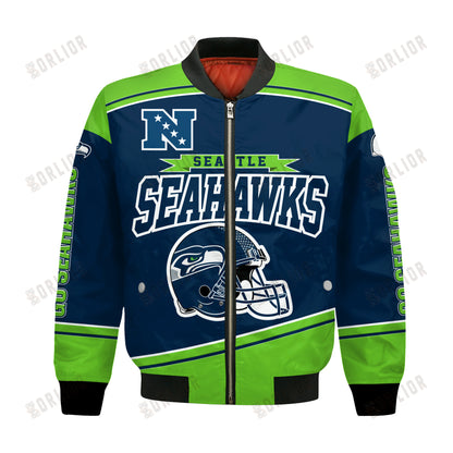 Seattle Seahawks Football Team 2024- 25 We Are Number 1 Bomber Jacket