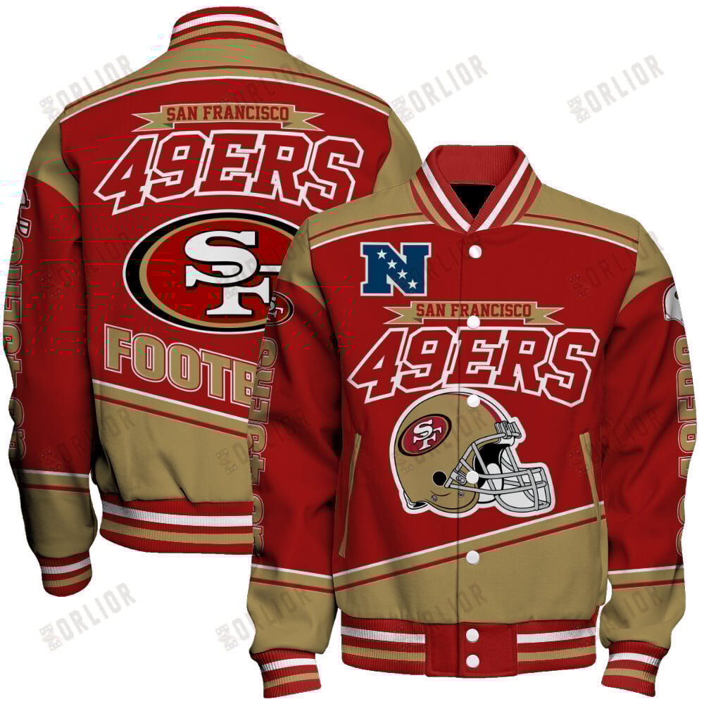 San Francisco 49ers Football Team 2024- 25 We Are Number 1 Unisex Varsity Jacket