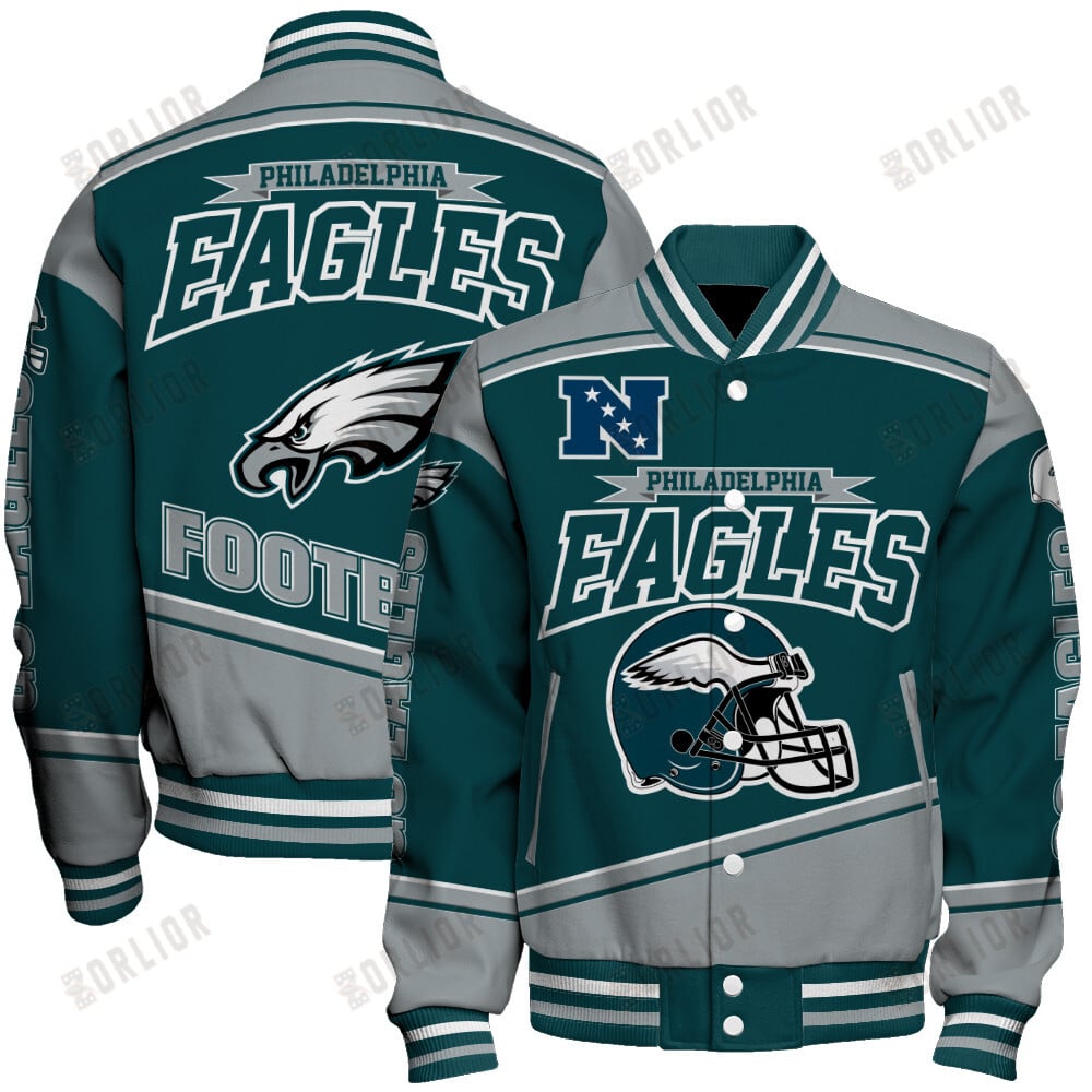 Philadelphia Eagles Football Team 2024- 25 We Are Number 1 Unisex Varsity Jacket
