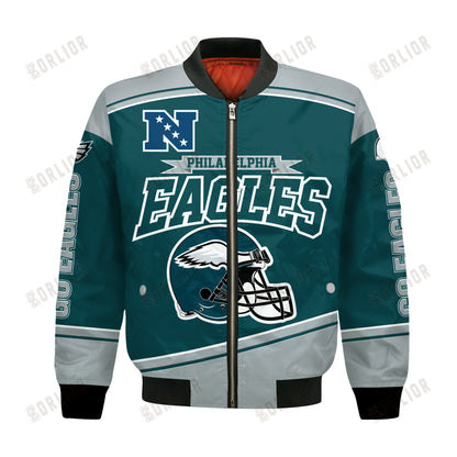 Philadelphia Eagles Football Team 2024- 25 We Are Number 1 Bomber Jacket