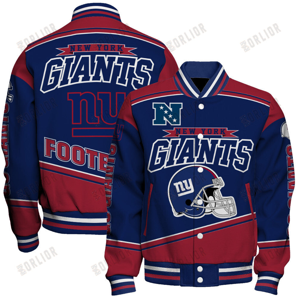New York Giants Football Team 2024- 25 We Are Number 1 Unisex Varsity Jacket