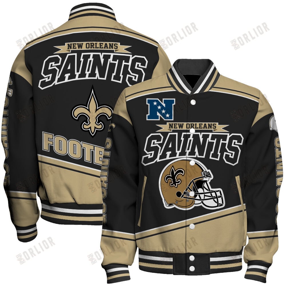 New Orleans Saints Football Team 2024- 25 We Are Number 1 Unisex Varsity Jacket