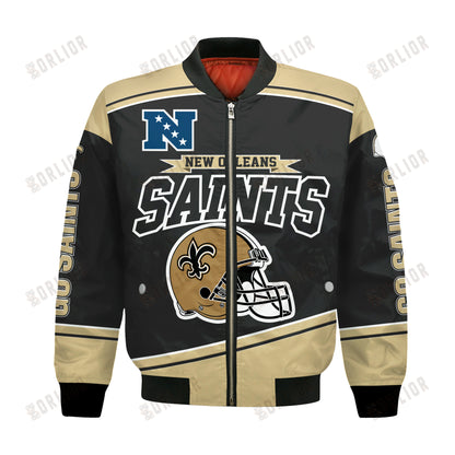 New Orleans Saints Football Team 2024- 25 We Are Number 1 Bomber Jacket