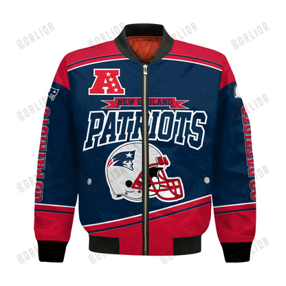 New England Patriots Football Team 2024- 25 We Are Number 1 Bomber Jacket