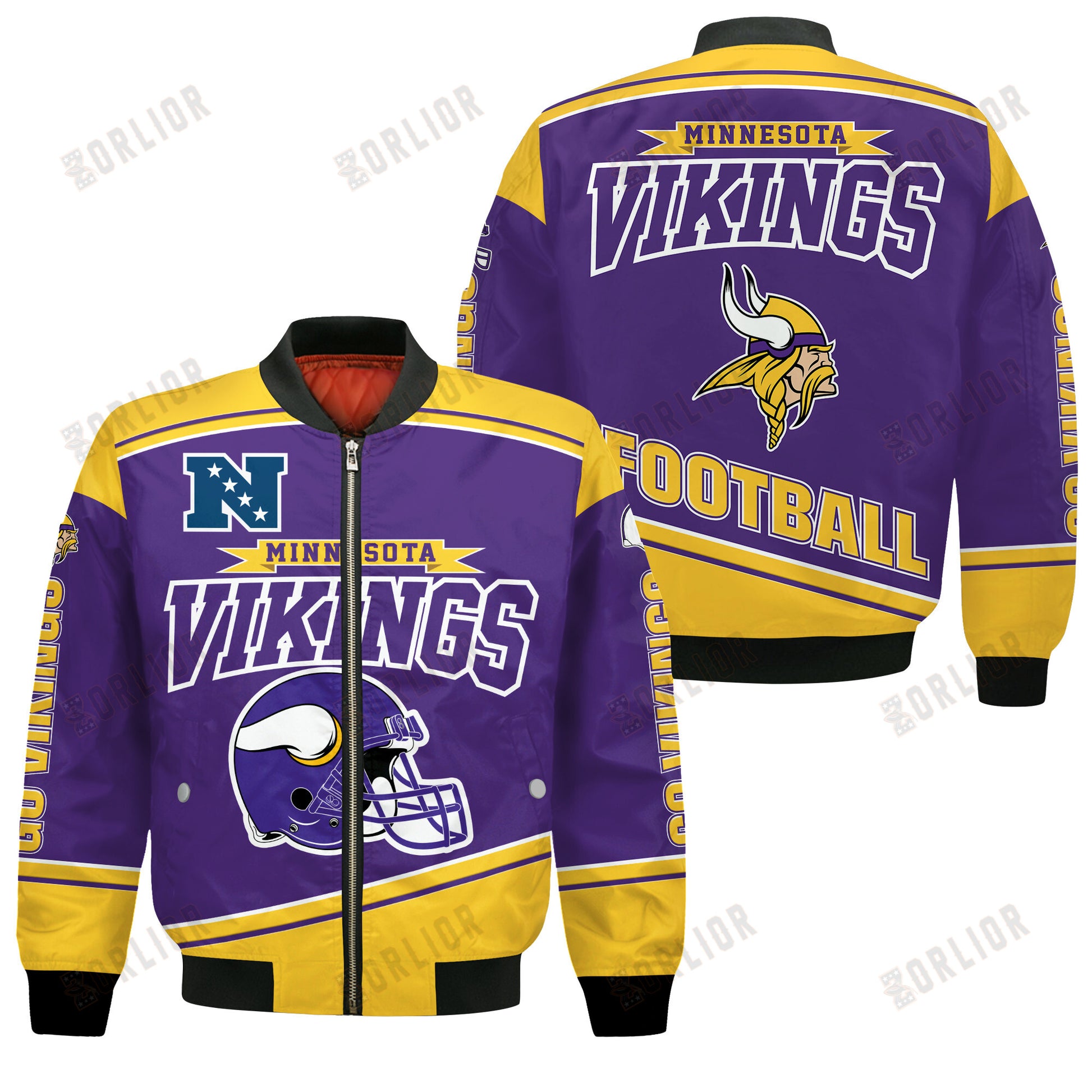 Minnesota Vikings Football Team 2024- 25 We Are Number 1 Bomber Jacket