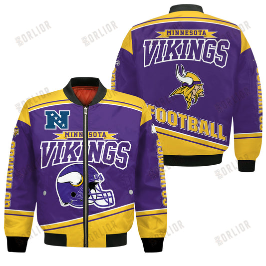 Minnesota Vikings Football Team 2024- 25 We Are Number 1 Bomber Jacket