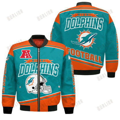 Miami Dolphins Football Team 2024- 25 We Are Number 1 Bomber Jacket