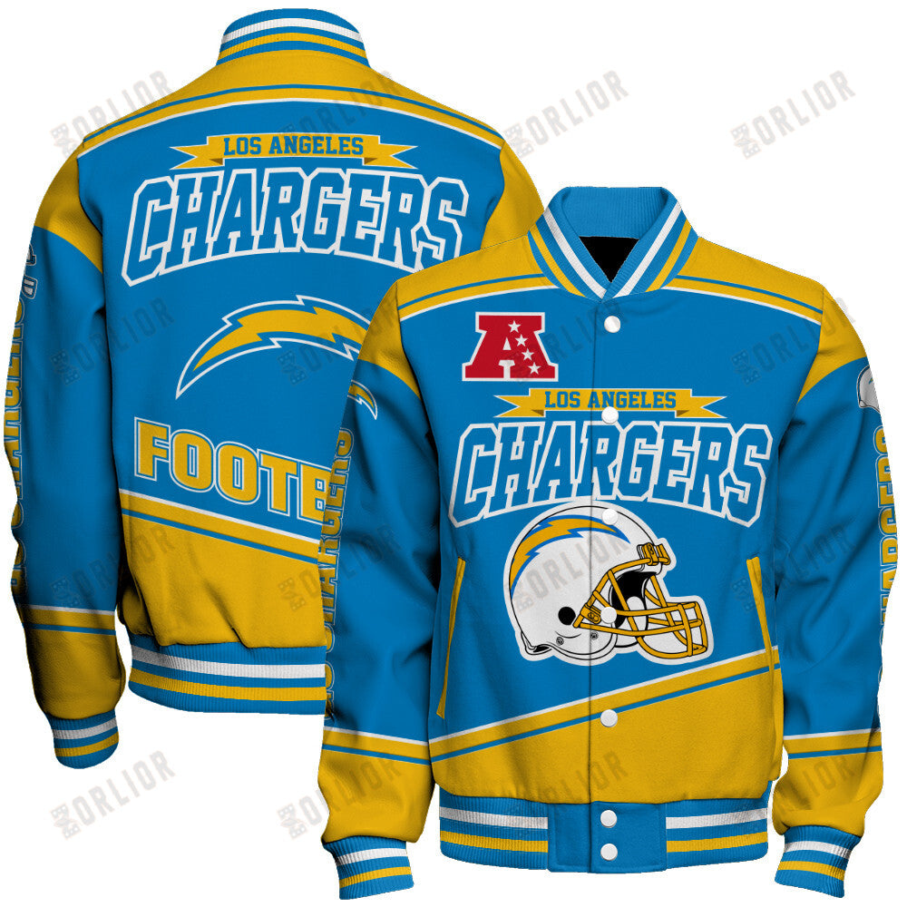 Los Angeles Chargers Football Team 2024- 25 We Are Number 1 Unisex Varsity Jacket
