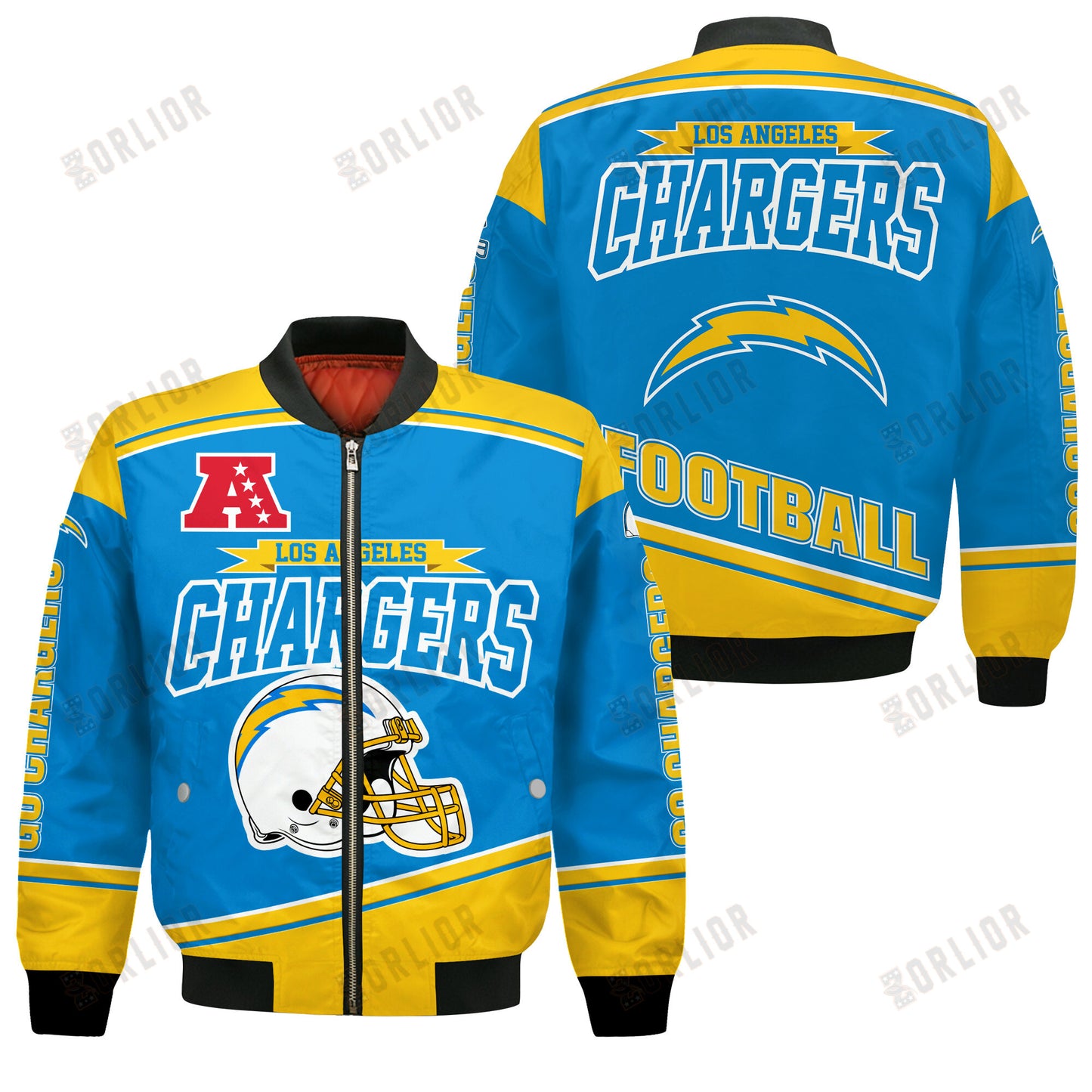 Los Angeles Chargers Football Team 2024- 25 We Are Number 1 Bomber Jacket