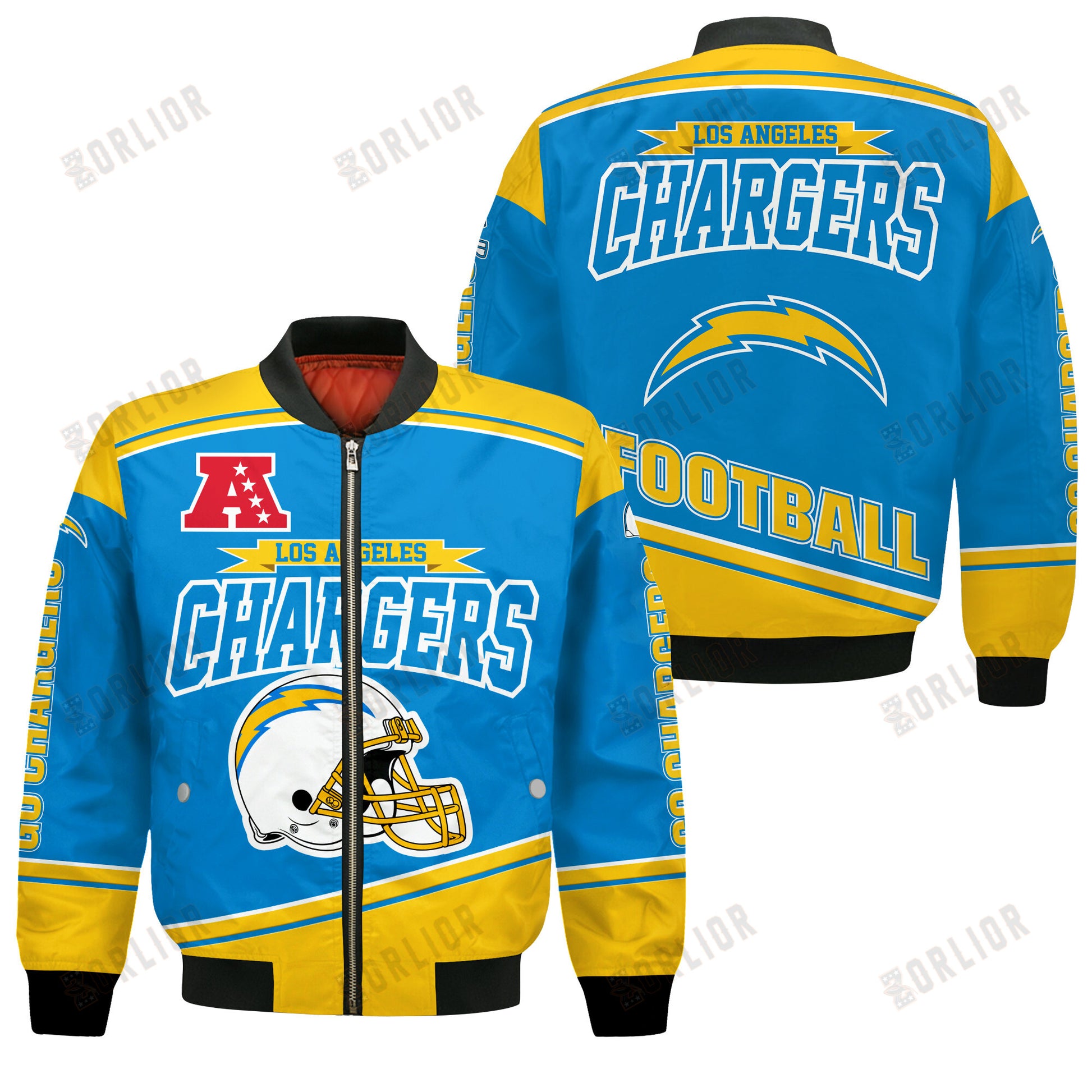 Los Angeles Chargers Football Team 2024- 25 We Are Number 1 Bomber Jacket