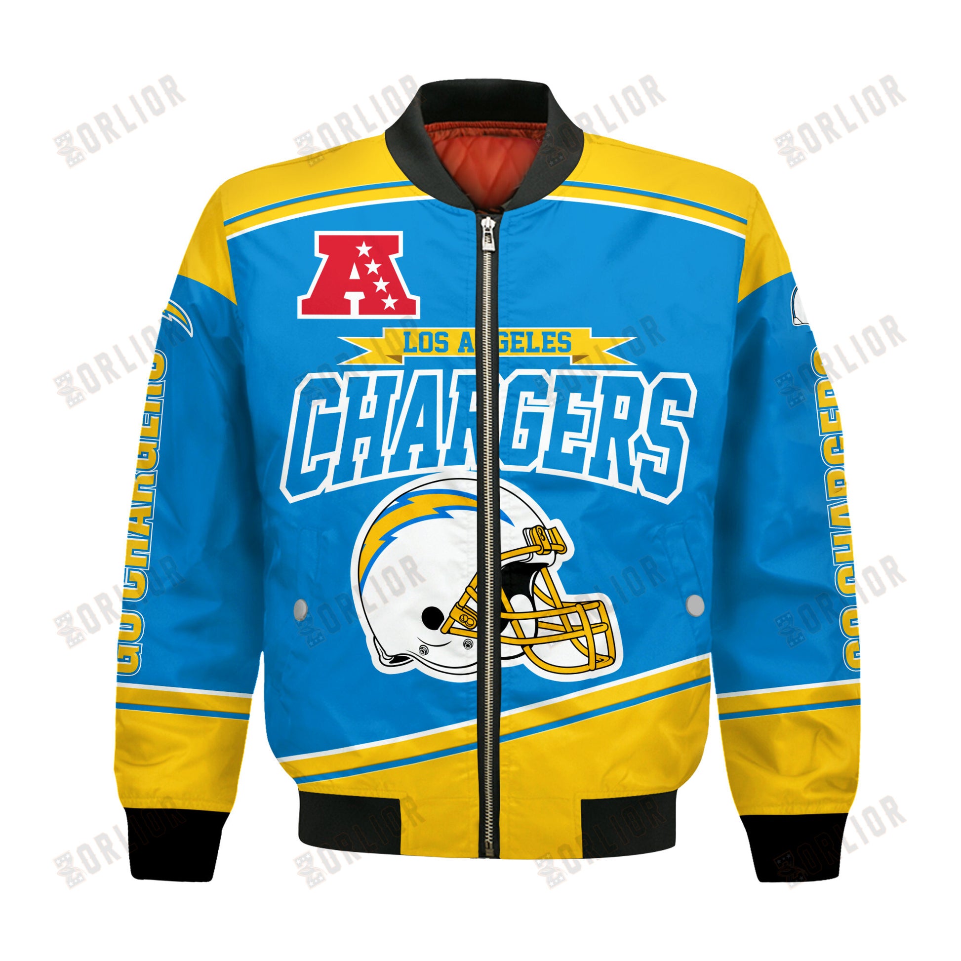 Los Angeles Chargers Football Team 2024- 25 We Are Number 1 Bomber Jacket