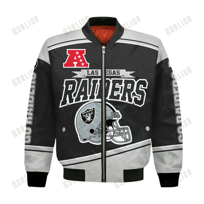 Las Vegas Raiders Football Team 2024- 25 We Are Number 1 Bomber Jacket