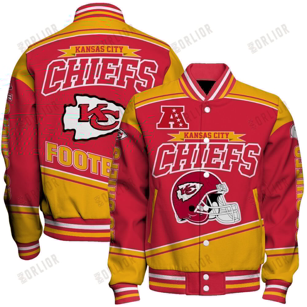 Kansas City Chiefs Football Team 2024- 25 We Are Number 1 Unisex Varsity Jacket