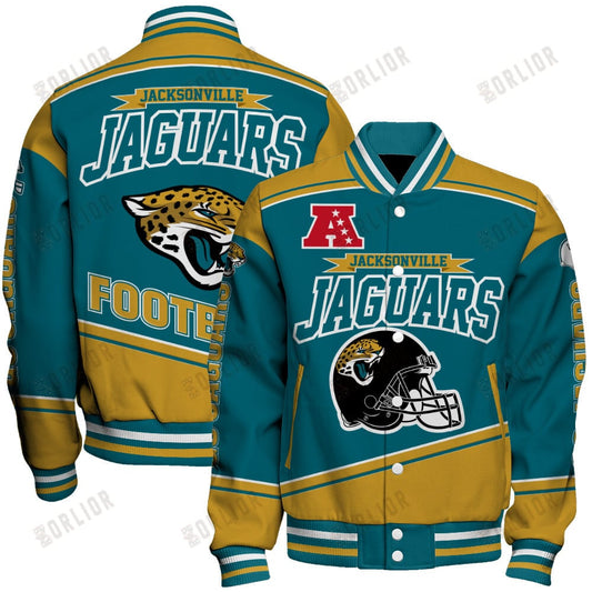 Jacksonville Jaguars Football Team 2024- 25 We Are Number 1 Unisex Varsity Jacket