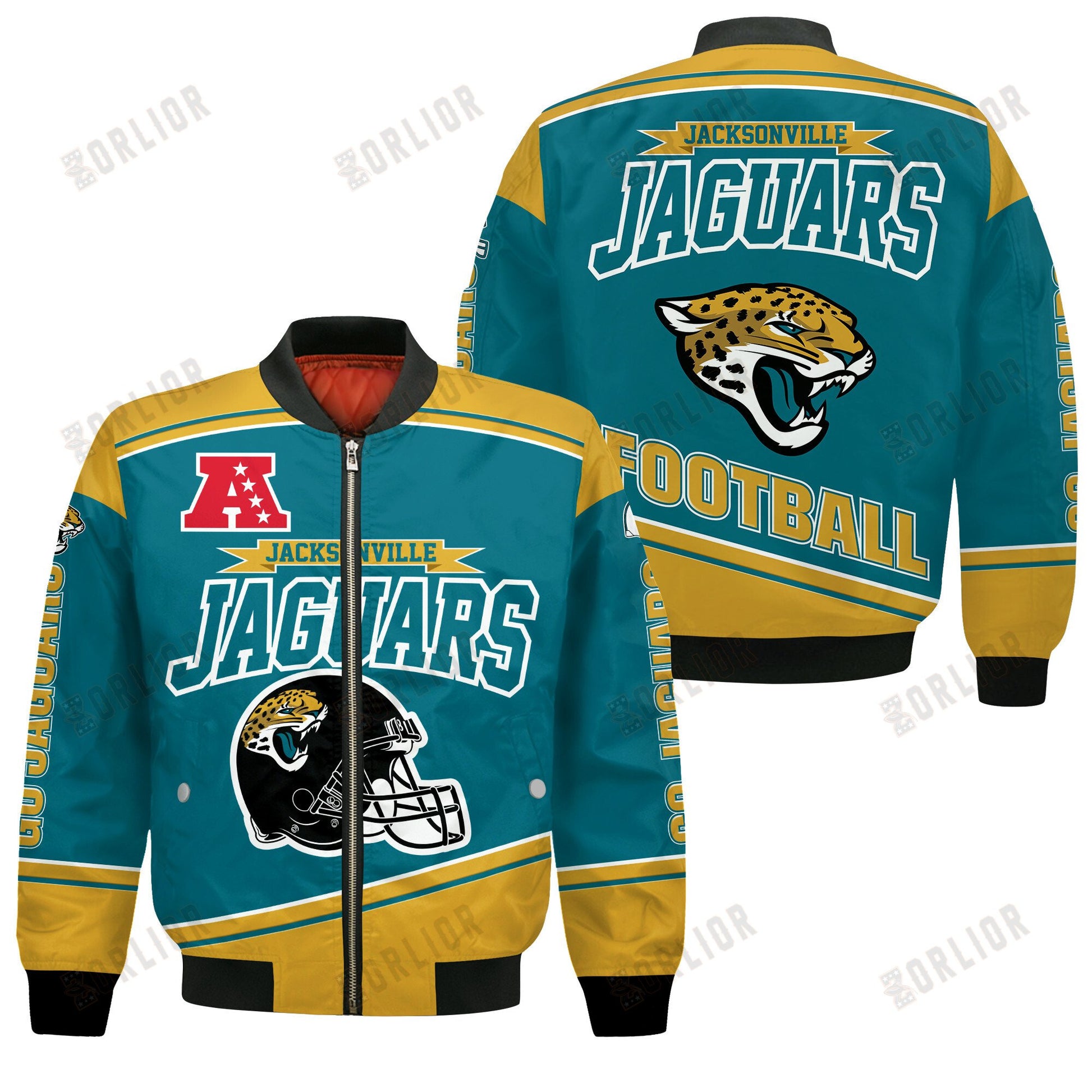 Jacksonville Jaguars Football Team 2024- 25 We Are Number 1 Bomber Jacket