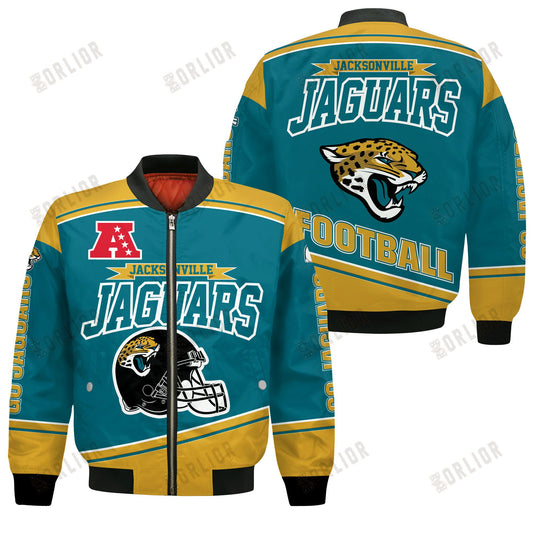 Jacksonville Jaguars Football Team 2024- 25 We Are Number 1 Bomber Jacket