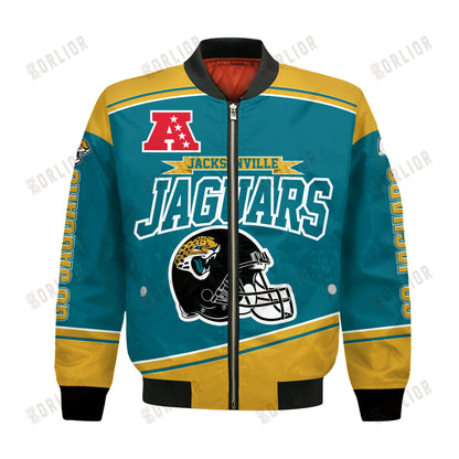 Jacksonville Jaguars Football Team 2024- 25 We Are Number 1 Bomber Jacket