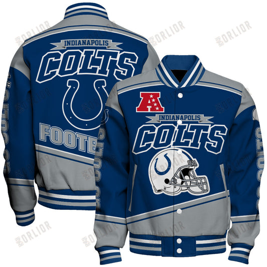 Indianapolis Colts Football Team 2024- 25 We Are Number 1 Unisex Varsity Jacket