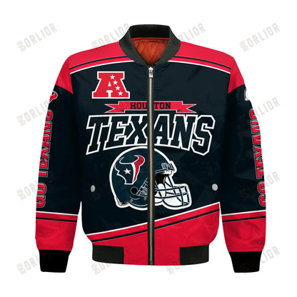 Houston Texans Football Team 2024- 25 We Are Number 1 Bomber Jacket