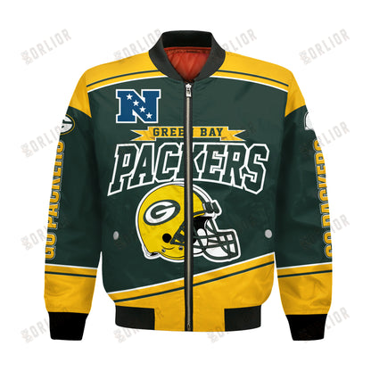 Green Bay Packers Football Team 2024- 25 We Are Number 1 Bomber Jacket