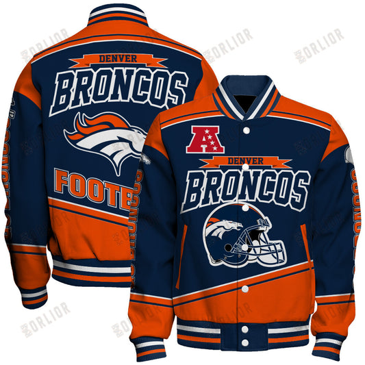 Denver Broncos Football Team 2024- 25 We Are Number 1 Unisex Varsity Jacket