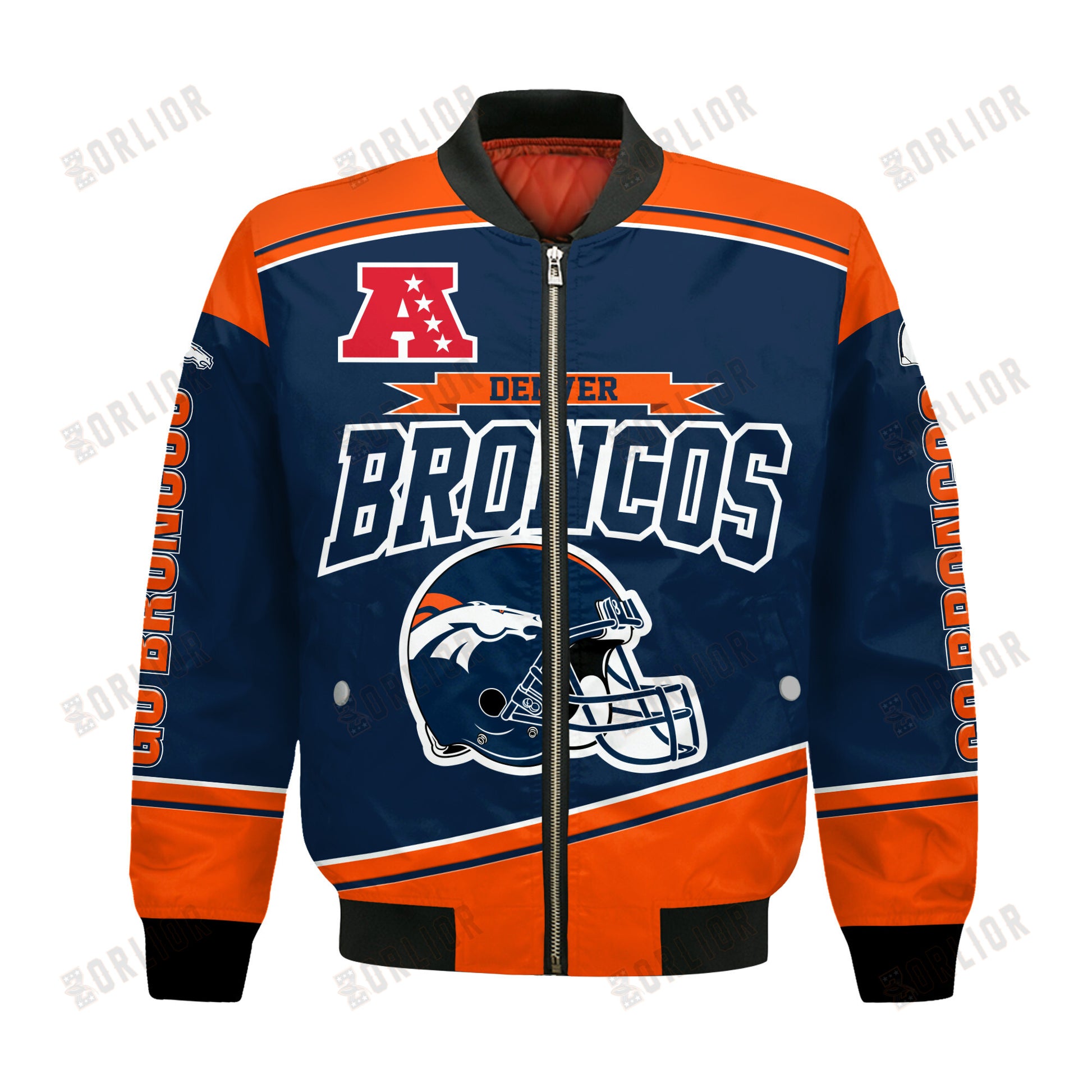 Denver Broncos Football Team 2024- 25 We Are Number 1 Bomber Jacket