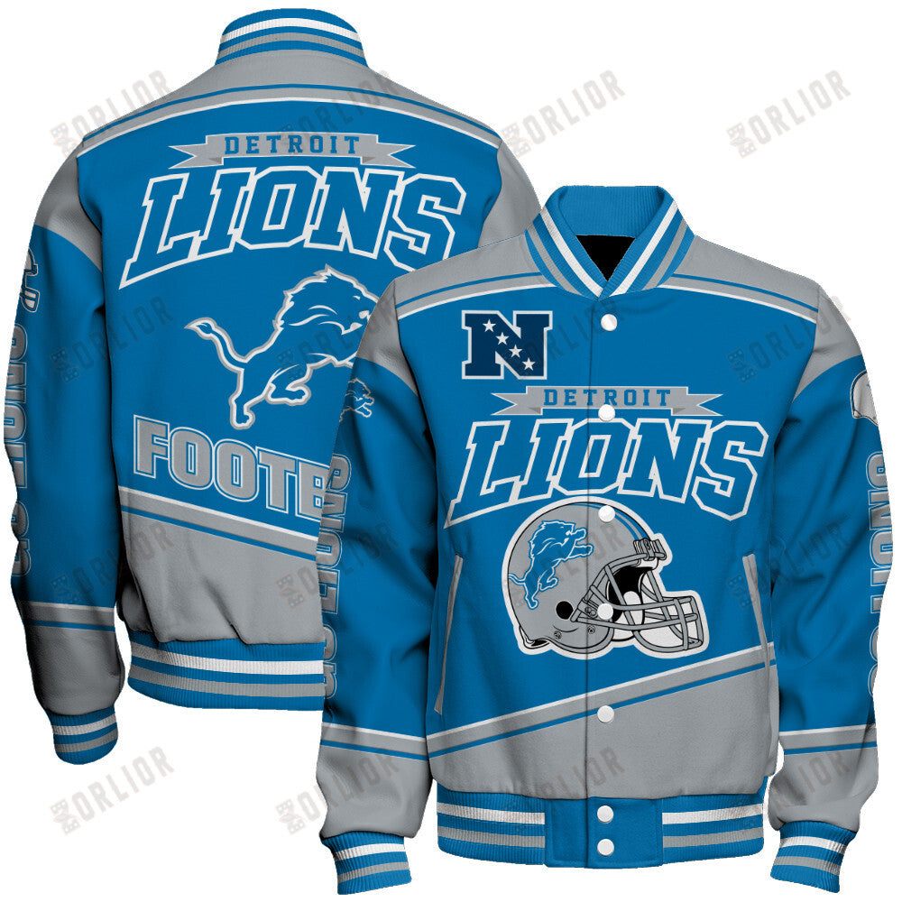 Detroit Lions Football Team 2024- 25 We Are Number 1 Unisex Varsity Jacket