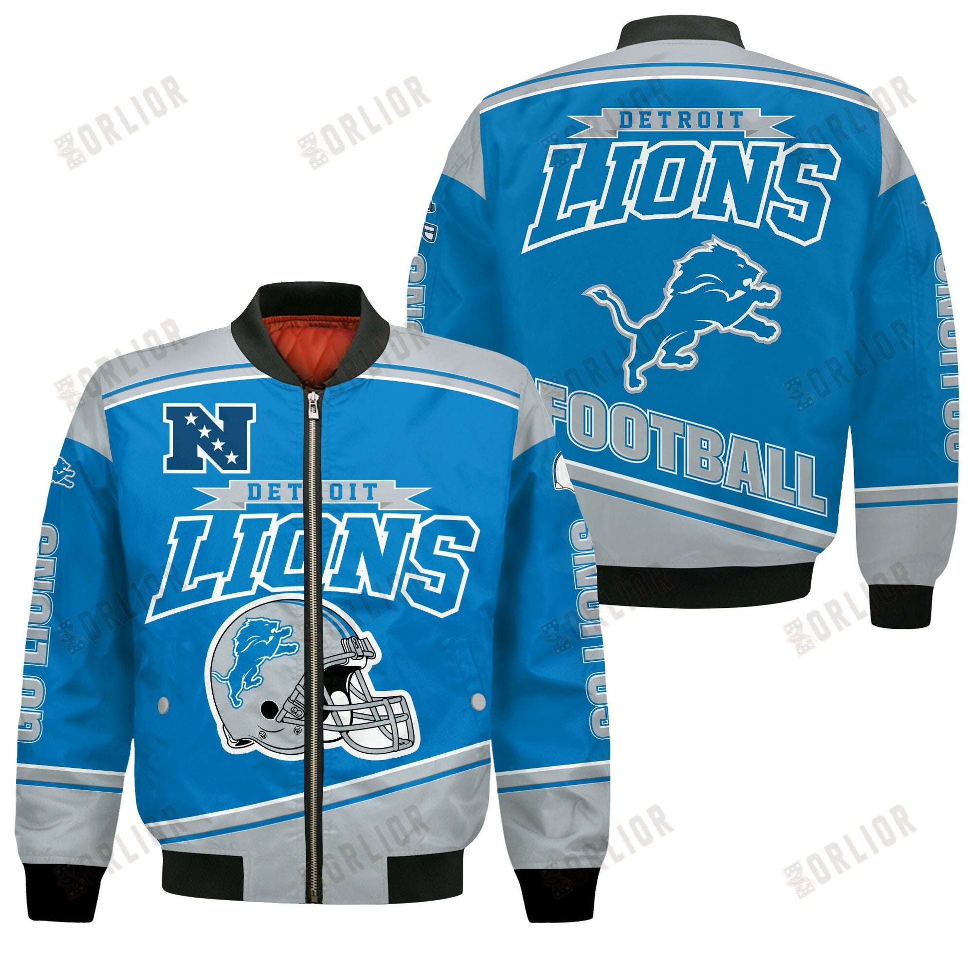 Detroit Lions Football Team 2024- 25 We Are Number 1 Bomber Jacket