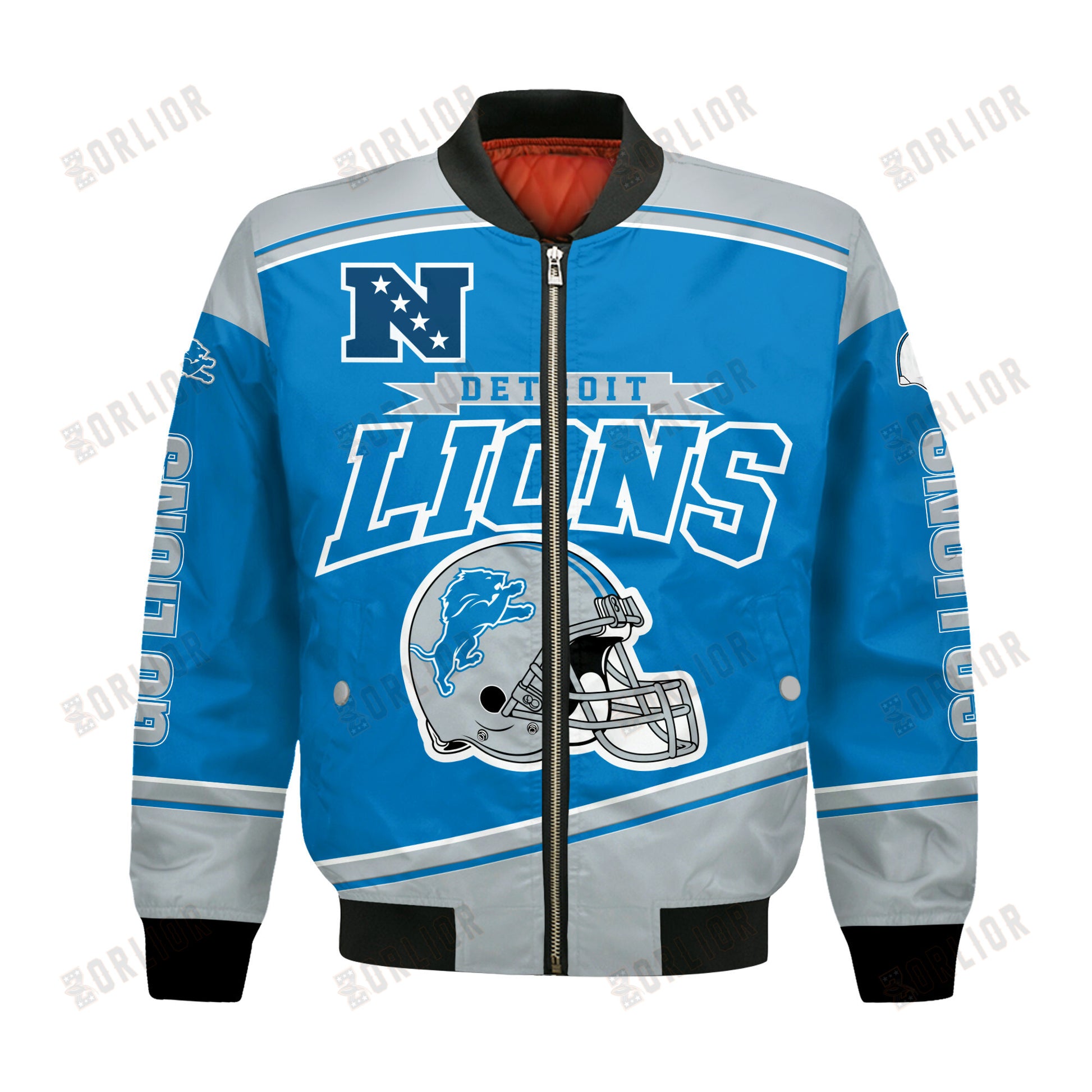 Detroit Lions Football Team 2024- 25 We Are Number 1 Bomber Jacket