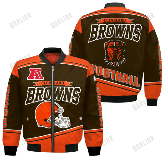 Cleveland Browns Football Team 2024- 25 We Are Number 1 Bomber Jacket