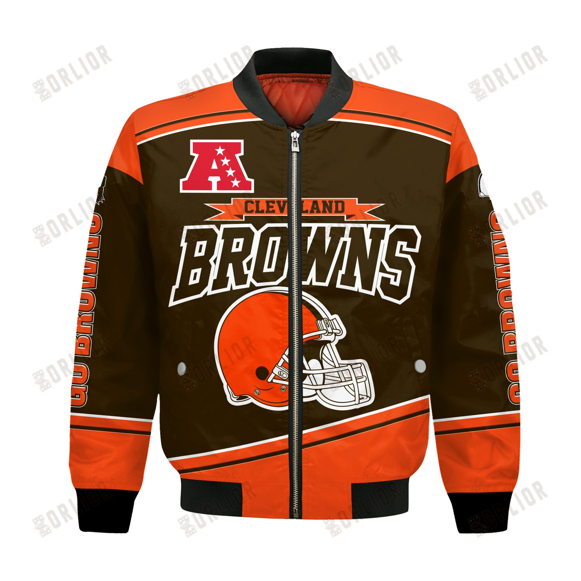 Cleveland Browns Football Team 2024- 25 We Are Number 1 Bomber Jacket