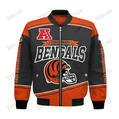 Cincinnati Bengals Football Team 2024- 25 We Are Number 1 Bomber Jacket