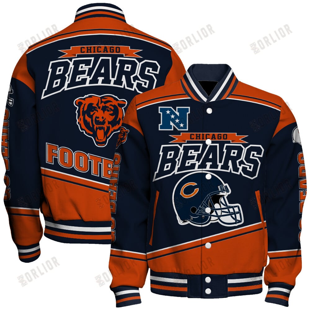 Chicago Bears Football Team 2024- 25 We Are Number 1 Unisex Varsity Jacket