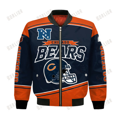 Chicago Bears Football Team 2024- 25 We Are Number 1 Bomber Jacket
