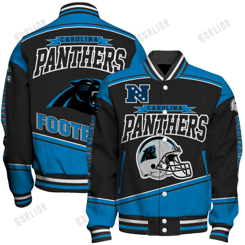 Carolina Panthers Football Team 2024- 25 We Are Number 1 Unisex Varsity Jacket