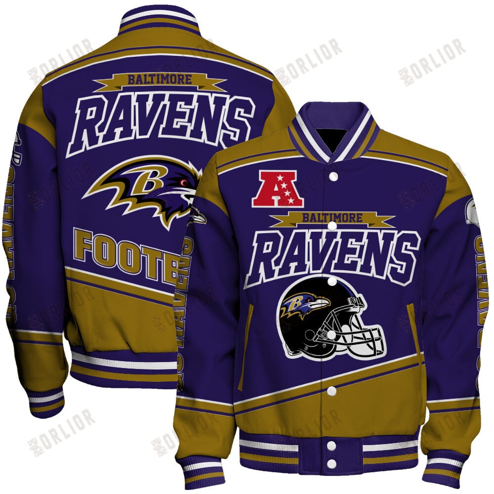 Baltimore Ravens Football Team 2024- 25 We Are Number 1 Unisex Varsity Jacket