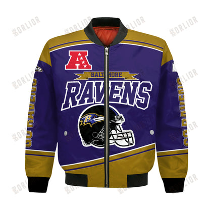 Baltimore Ravens Football Team 2024- 25 We Are Number 1 Bomber Jacket