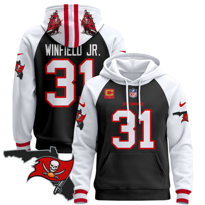 Buccaneers Florida Patch Pullover Hoodie - All Stitched