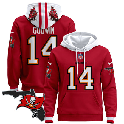 Buccaneers Florida Patch Pullover Hoodie - All Stitched