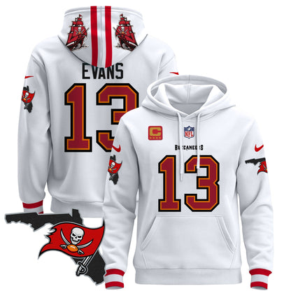 Buccaneers Florida Patch Pullover Hoodie - All Stitched