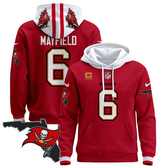 Buccaneers Florida Patch Pullover Hoodie - All Stitched