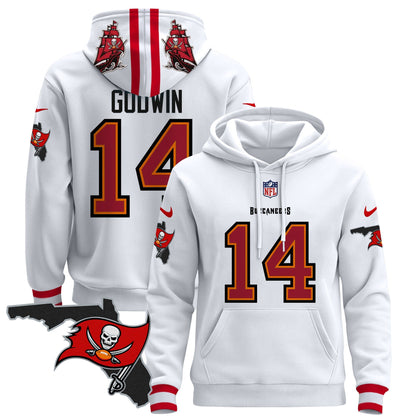 Buccaneers Florida Patch Pullover Hoodie - All Stitched