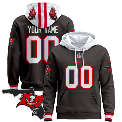 Buccaneers Florida Patch Custom Pullover Hoodie - All Stitched